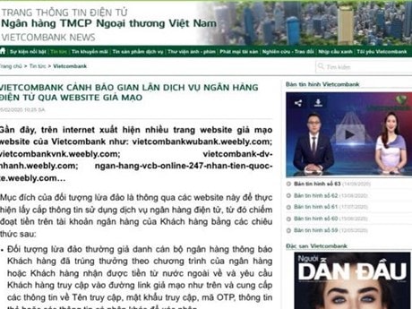 Cảnh báo thủ đoạn lừa đảo thông qua website giả mạo
