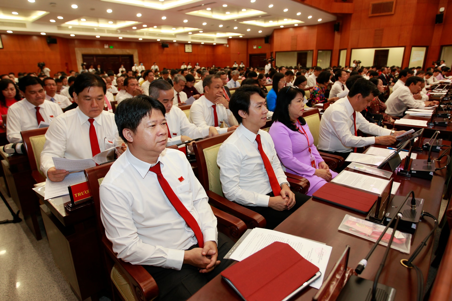 Hình ảnh ngày làm việc thứ ba của Đại hội đại biểu Đảng bộ TPHCM khóa XI