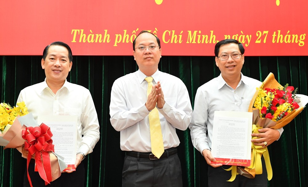 Điều động đồng chí Kiều Ngọc Vũ và Trần Hữu Phước về nhận công tác tại TP Thủ Đức