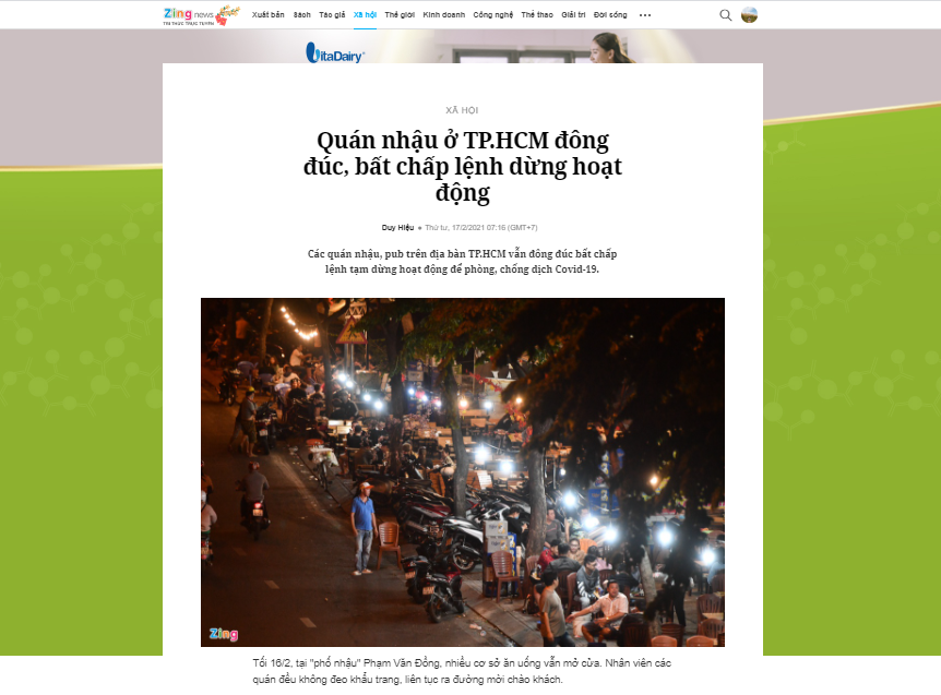 TPHCM: Chấn chỉnh các cơ sở kinh doanh dịch vụ ăn uống sau phản ánh của báo chí