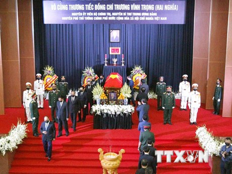 Tổ chức trọng thể Lễ viếng nguyên Phó Thủ tướng Trương Vĩnh Trọng