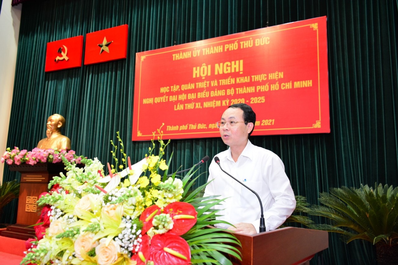 Quán triệt Nghị quyết Đại hội đại biểu Đảng bộ TPHCM lần thứ XI đến cán bộ chủ chốt TP Thủ Đức