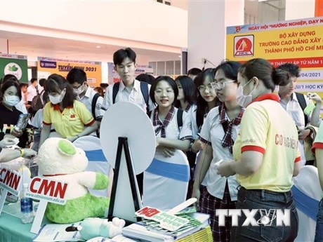Sôi động Ngày hội Hướng nghiệp-Dạy nghề tại Thành phố Hồ Chí Minh