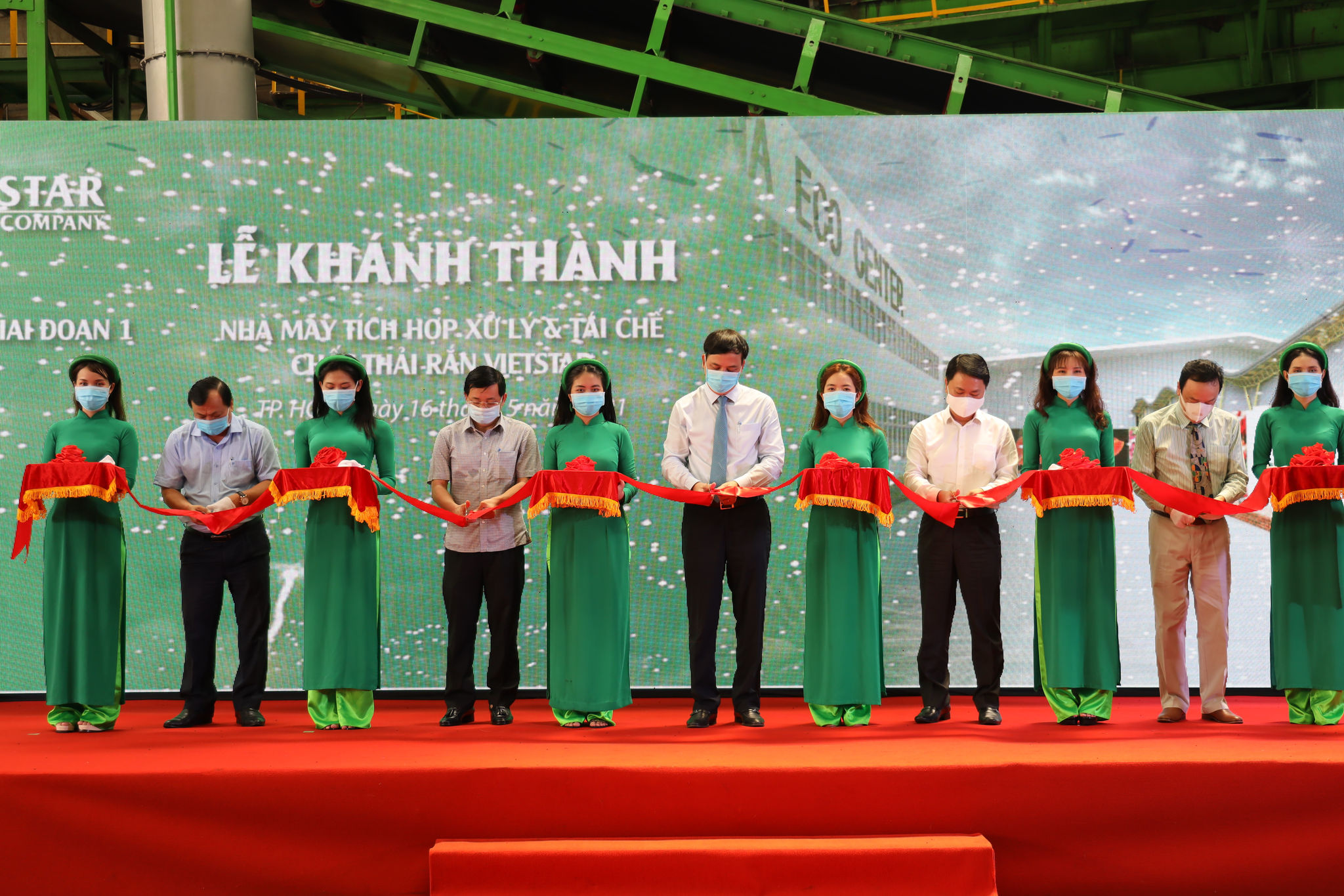 Khánh thành giai đoạn 1 Nhà máy tích hợp xử lý và tái chế chất thải rắn Vietstar