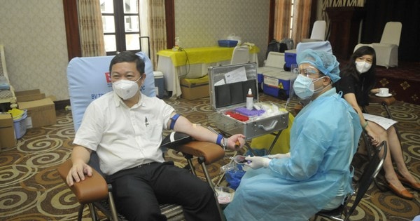 Phó Chủ tịch UBND TPHCM Dương Anh Đức kêu gọi người dân tham gia hiến máu nhân đạo