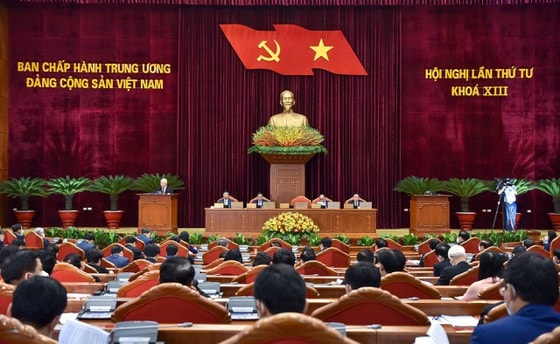 Tiếp tục đẩy mạnh công tác xây dựng và chỉnh đốn Đảng là một nội dung quan trọng của Hội nghị Trung ương lần thứ 4, khóa XIII. Ảnh: VIẾT CHUNG