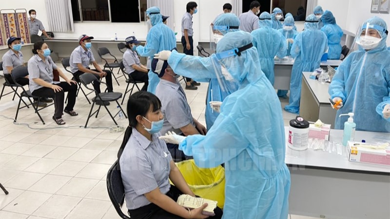 Cập nhật Hướng dẫn tổ chức xét nghiệm tại các cơ sở lao động