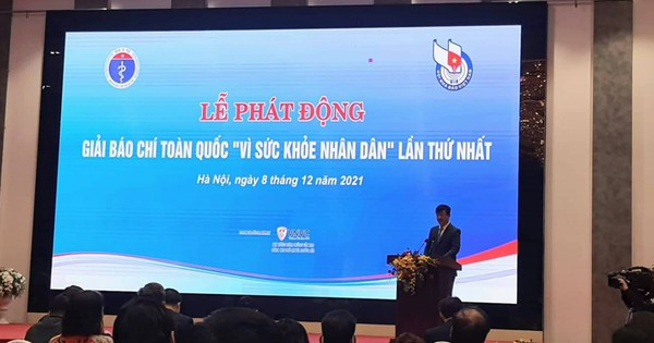 Phát động Giải báo chí toàn quốc “Vì sức khỏe nhân dân” lần thứ nhất