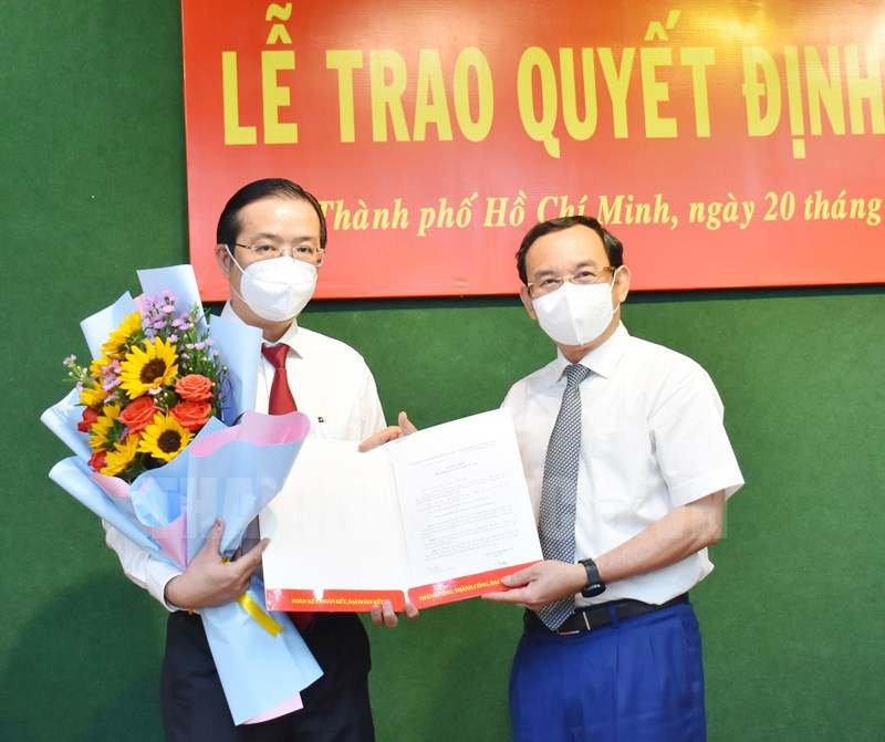 Đồng chí Lê Văn Minh giữ chức Bí thư Quận ủy Quận 10