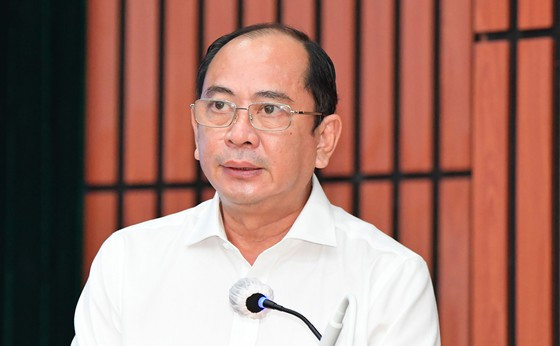 Giám đốc Sở Y tế TPHCM Tăng Chí Thượng phát biểu tại lễ đón bác sĩ trẻ về tăng cường y tế cơ sở. Ảnh: VIỆT DŨNG