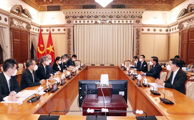 Quang cảnh buổi tiếp. (Ảnh: Xuân Khu/TTXVN)
