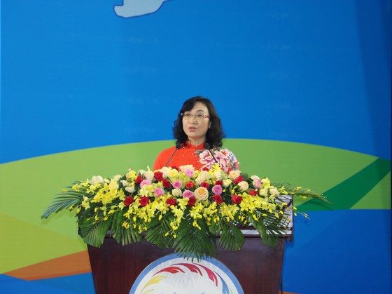 Phó Chủ tịch UBND TPHCM Phan Thị Thắng phát biểu tại hội nghị