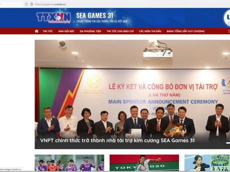 Thông tấn xã Việt Nam cung cấp chuyên trang thông tin về SEA Games 31
