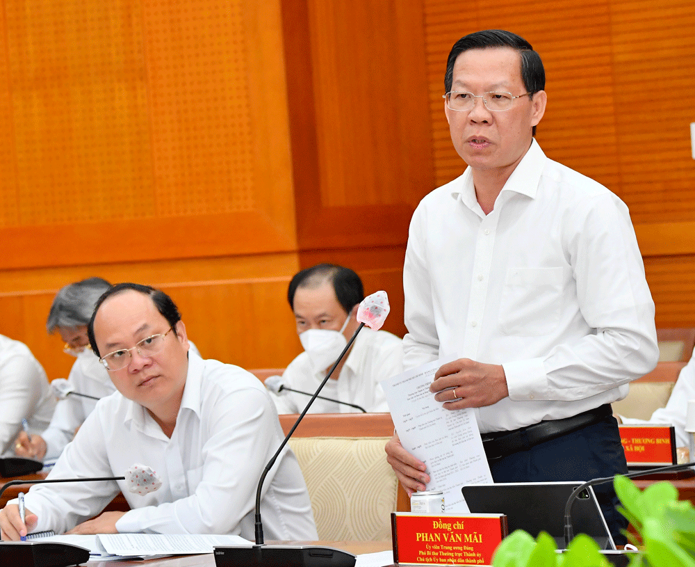 Chủ tịch UBND TPHCM Phan Văn Mãi: TPHCM sẵn sàng là đơn vị thí điểm các cơ chế, mô hình mới phù hợp xu thế phát triển. Ảnh: VIỆT DŨNG