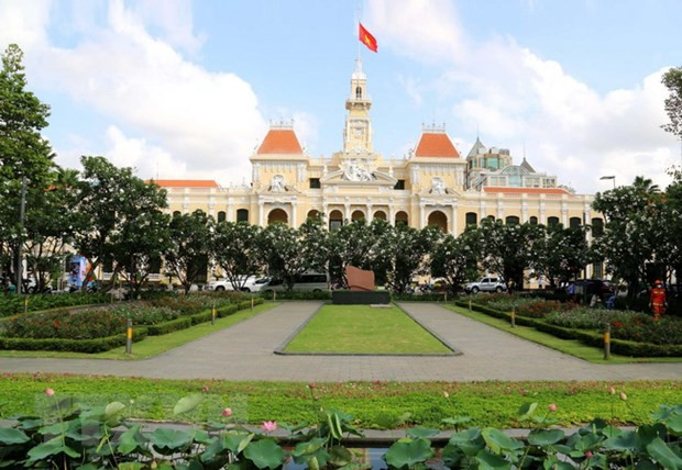 Trụ sở UBND TP Hồ Chí Minh. (Ảnh: Thanh Vũ/TTXVN)