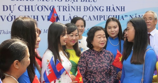 Du học sinh Lào, Campuchia sống ấm áp trong gia đình Việt