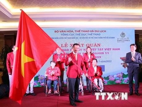 Đoàn thể thao người khuyết tật xuất quân tham dự ASEAN Para Games 11