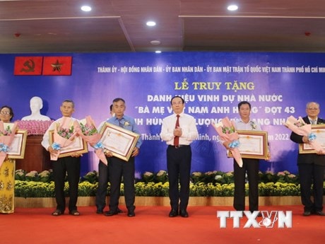 TP.HCM: Truy tặng danh hiệu cho 5 Bà mẹ Việt Nam Anh hùng