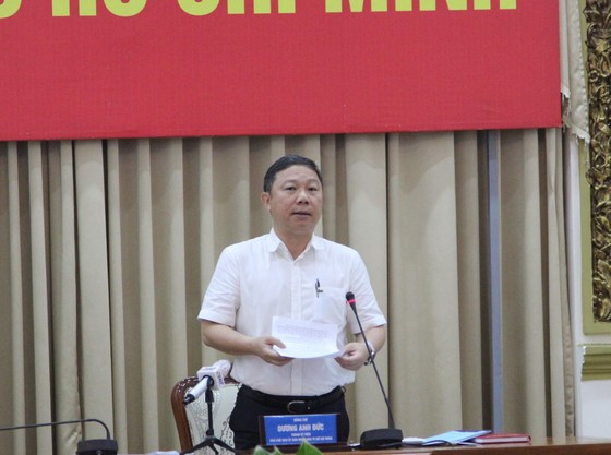Phó Chủ tịch UBND TPHCM Dương Anh Đức phát biểu. Ảnh MAI HOA