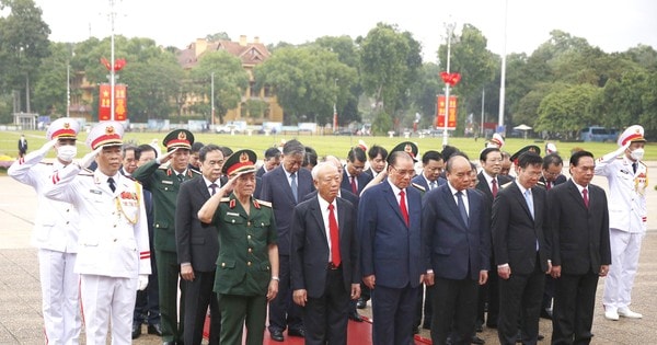 Lãnh đạo Đảng, Nhà nước vào Lăng viếng Chủ tịch Hồ Chí Minh