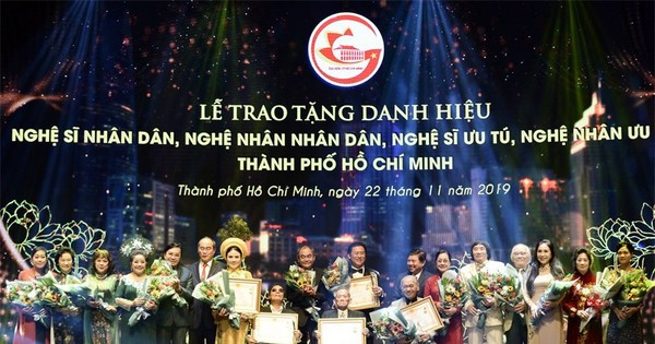 TPHCM có 15 cá nhân được phong tặng Nghệ nhân nhân dân, Nghệ nhân ưu tú