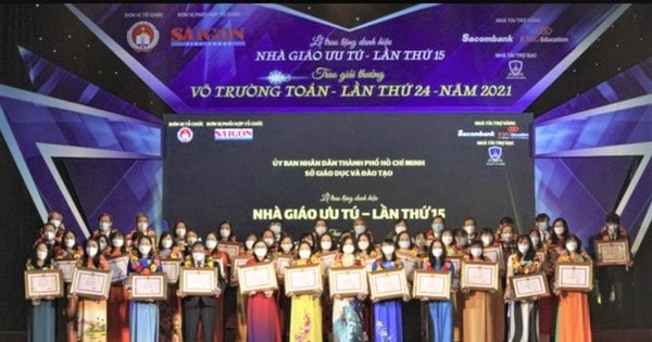 TPHCM: Tôn vinh 50 cán bộ quản lý, giáo viên đạt Giải thưởng Võ Trường Toản lần thứ 25 năm 2022