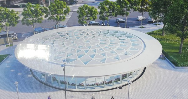 Cận cảnh giếng trời “khủng” tại ga Bến Thành, Metro số 1