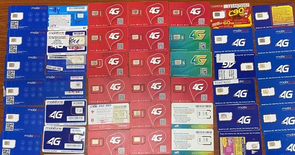 Công an kiểm tra, thu giữ nhiều “sim rác” ngăn nạn lừa đảo, tổ chức đánh bạc