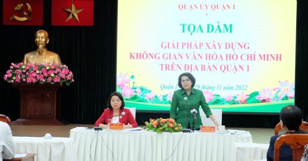 Đồng chí Tô Thị Bích Châu phát biểu kết luận tại toạ đàm. Ảnh: THU HƯỜNG