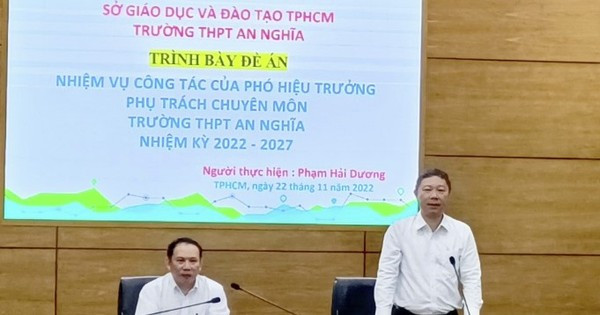 TPHCM: Công bố danh sách 3 ứng viên trúng tuyển vị trí phó hiệu trưởng các trường THPT