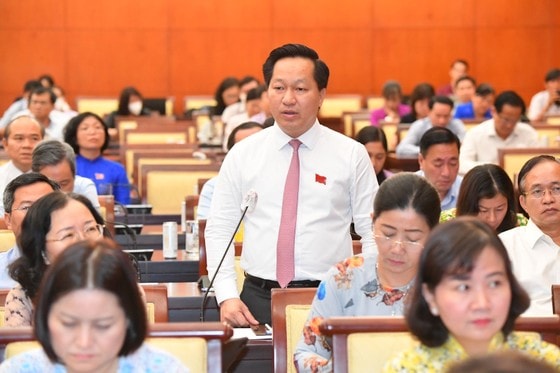 Chủ tịch UBND TP Thủ Đức Hoàng Tùng. Ảnh: VIỆT DŨNG