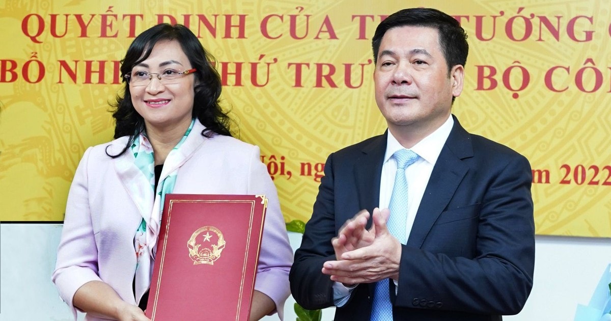 Đồng chí Phan Thị Thắng nhận chức Thứ trưởng Bộ Công thương