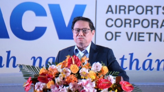 Thủ tướng Phạm Minh Chính phát biểu tại lễ khởi công