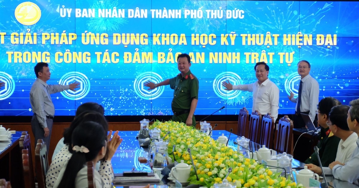 TP Thủ Đức ứng dụng khoa học kỹ thuật hiện đại vào đảm bảo an ninh trật tự