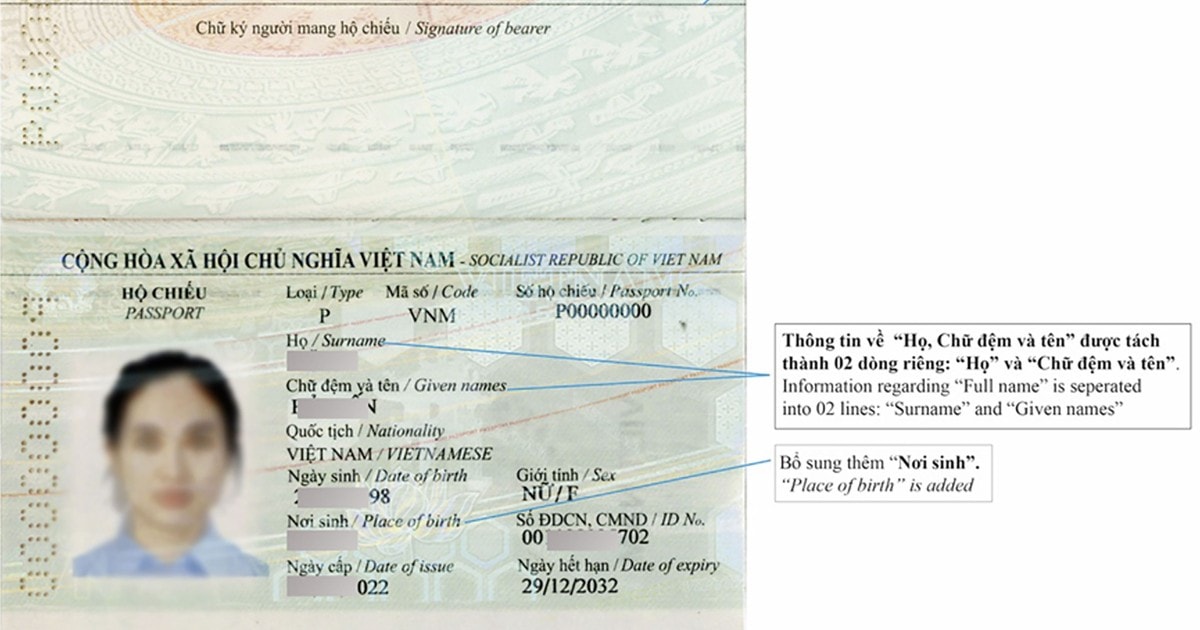 Cấp hộ chiếu từ đầu năm 2023: Sẽ bổ sung thông tin “nơi sinh”
