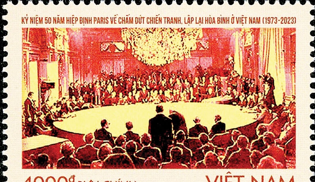 Phát hành bộ tem kỷ niệm 50 năm Hiệp định Paris