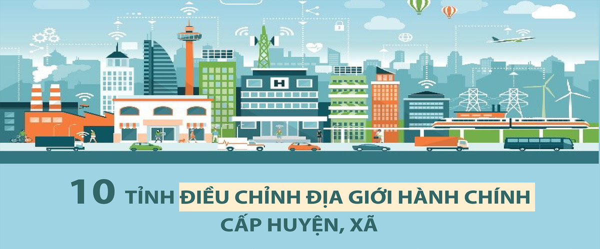 10 địa phương có thành phố, thị trấn mới