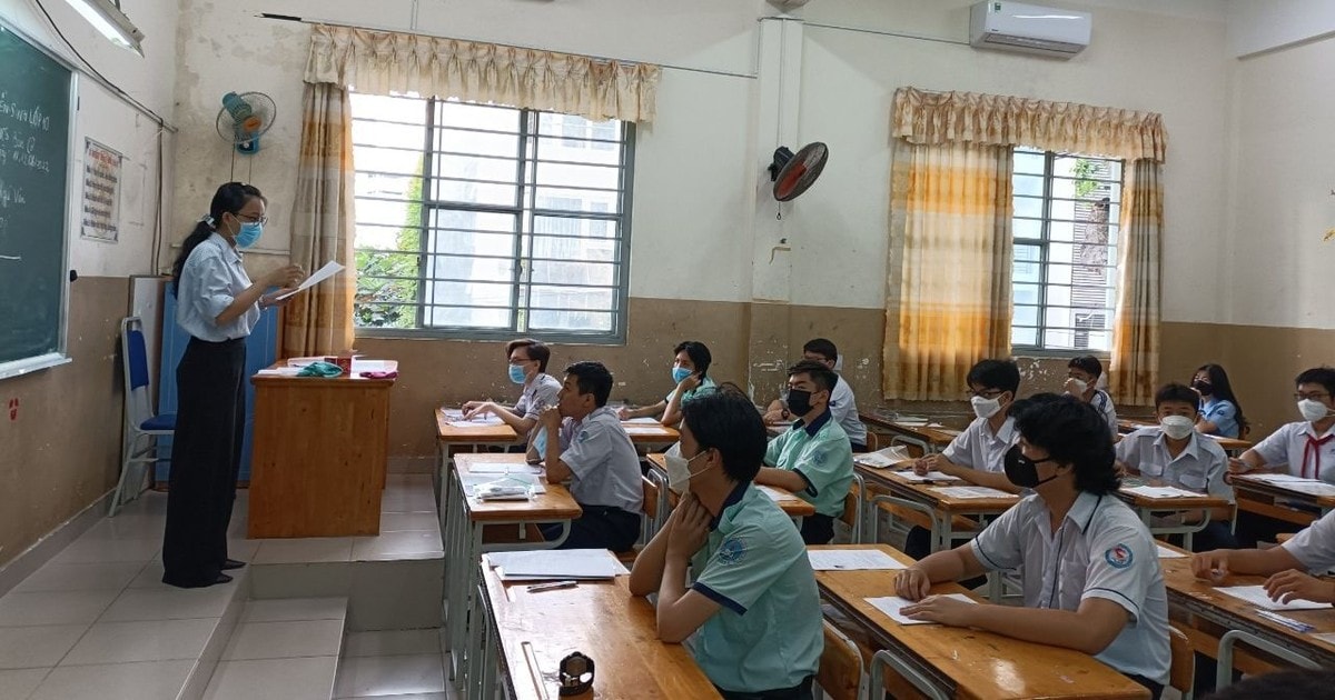 Học sinh tham gia Kỳ thi tuyển sinh lớp 10 năm học 2022-2023 tại TPHCM