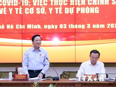 Đoàn giám sát chuyên đề của Quốc hội làm việc tại TP Hồ Chí Minh