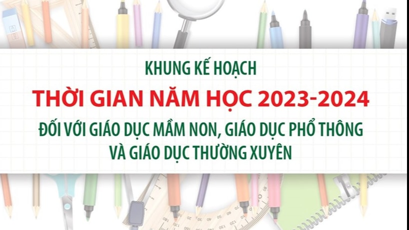 Ban hành Khung kế hoạch thời gian năm học 2023-2024
