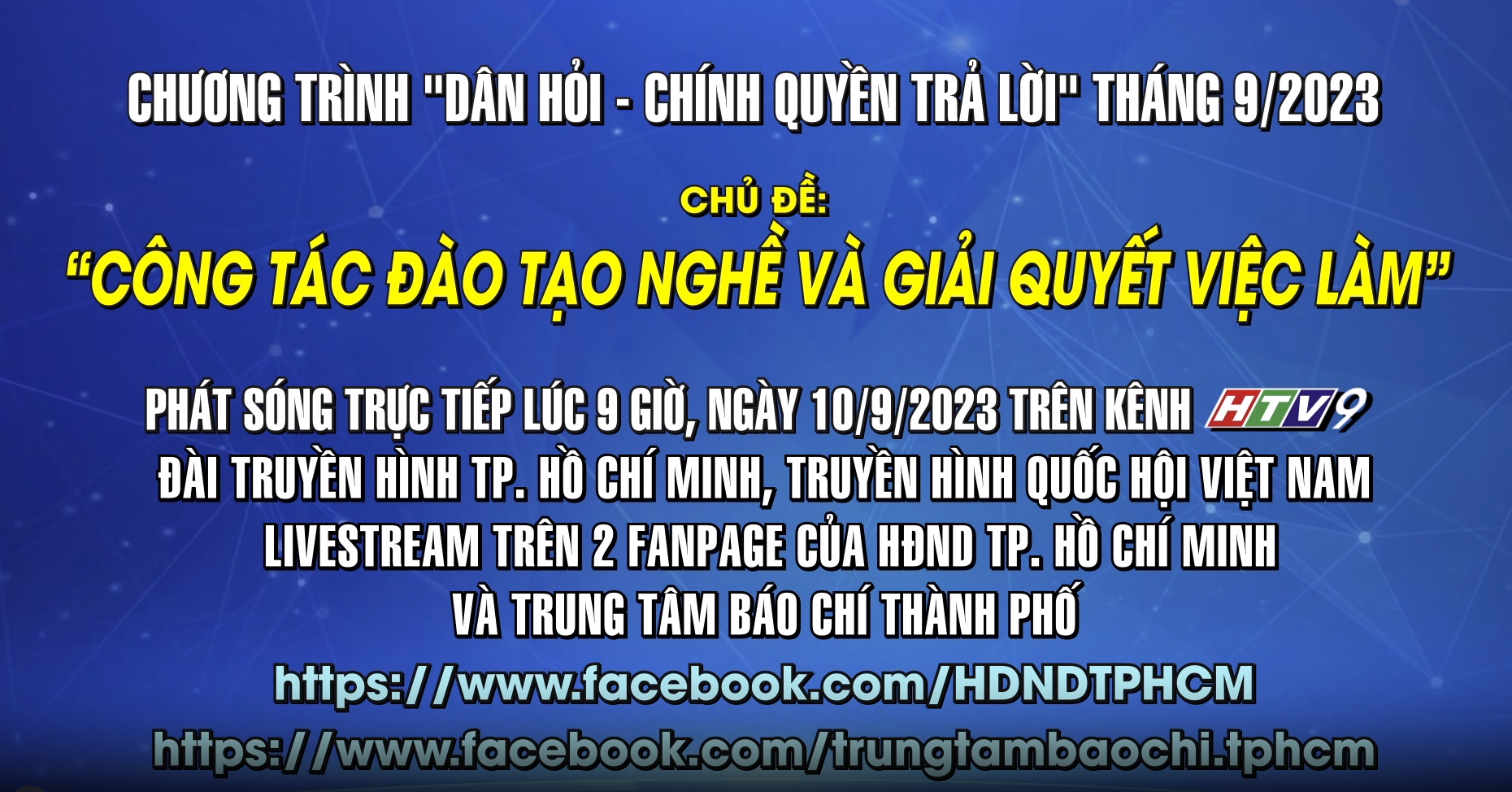[VIDEO] Chương trình “Dân hỏi - Chính quyền trả lời” tháng 09/2023: “Công tác đào tạo nghề và giải quyết việc làm”