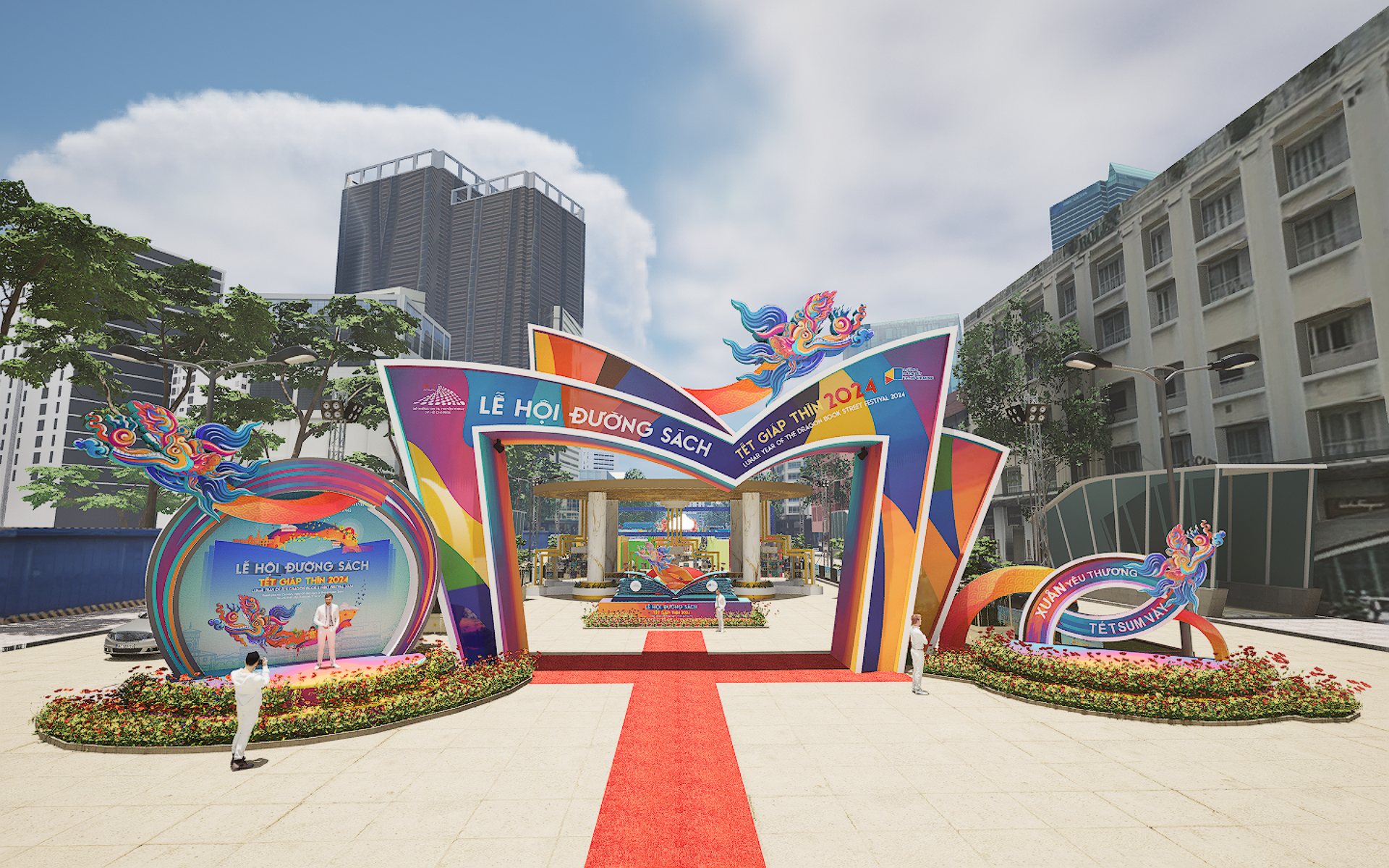 TPHCM: Lì xì sách trong ngày khai Xuân đầu năm 