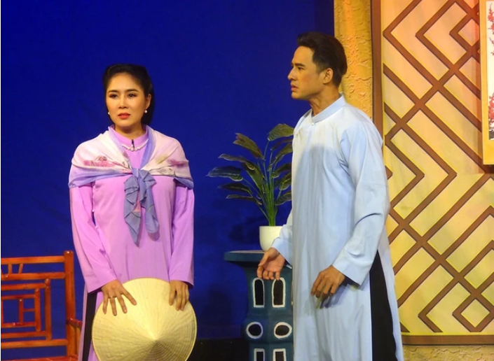 Lê Phương và Lương Thế Thành trong vở Duyên thệ