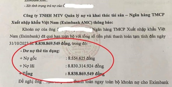 [VIDEO] Vụ nợ thẻ tín dụng Eximbank 8,8 tỉ đồng: Ngân hàng thỏa thuận mức thu hợp lý với khách hàng