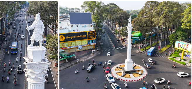Tháng 3-2022, Ban quản lý dự án đầu tư xây dựng khu vực quận 5 bắt đầu tu sửa, phục dựng từ tượng đài đến các tượng nhỏ vòng quanh phía dưới. Hiện nay, tượng An Dương Vương tươi sáng, được phủ sơn trắng với thiết kế gồm trụ cột cao, có tượng An Dương Vương tay cầm nỏ trên đỉnh cột.