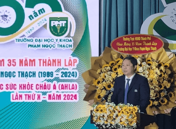 Phó Chủ tịch UBND TPHCM Dương Anh Đức phát biểu tại buổi lễ