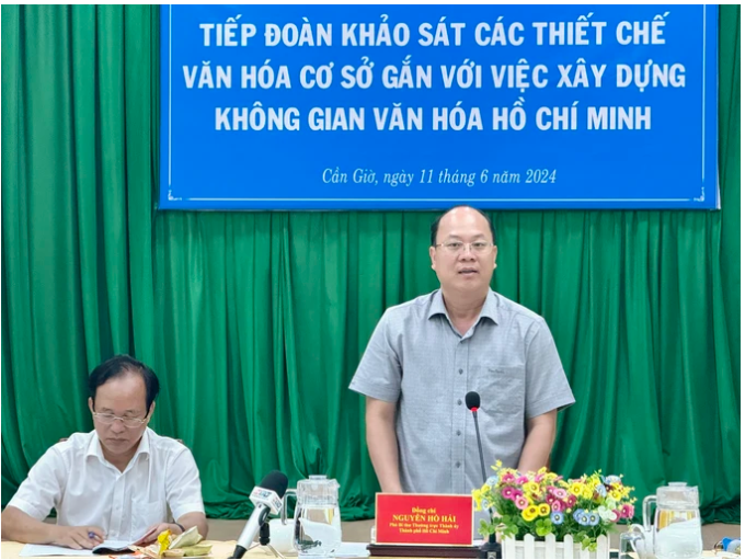 Phó Bí thư Thường trực Thành ủy TPHCM Nguyễn Hồ Hải phát biểu kết luận