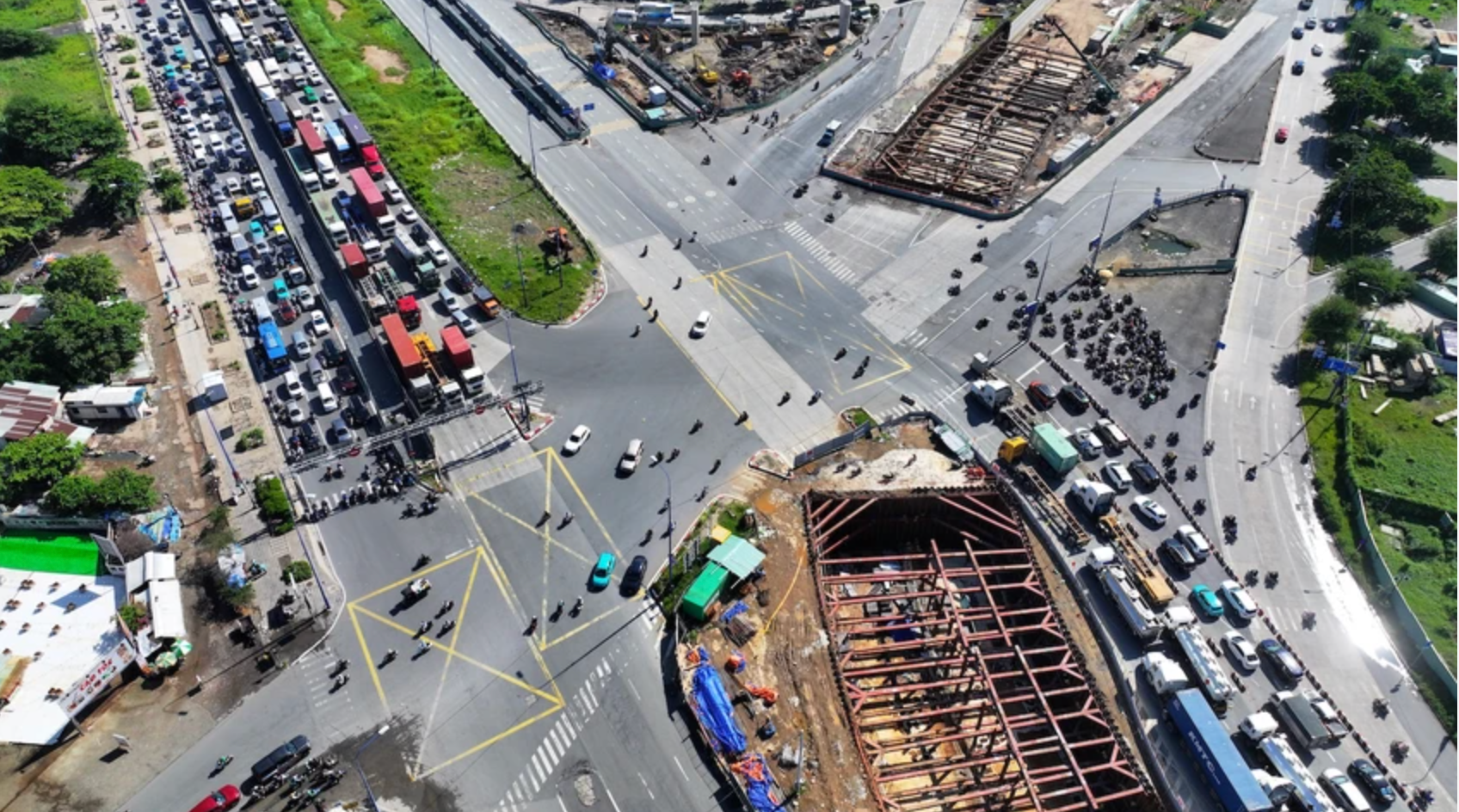 Đại công trường nút giao An Phú, TP Thủ Đức ở phía Đông TP.HCM