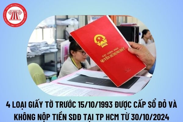 TPHCM quy định những giấy tờ khác về quyền sử dụng đất trước ngày 15/10/1993
