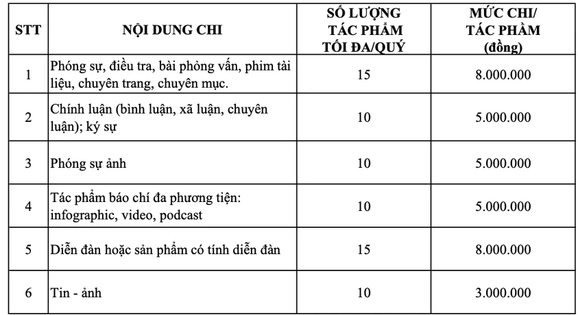 TP.HCM sẽ hỗ trợ tối đa 80 triệu đồng cho tác phẩm đoạt Giải Báo chí - Ảnh 2